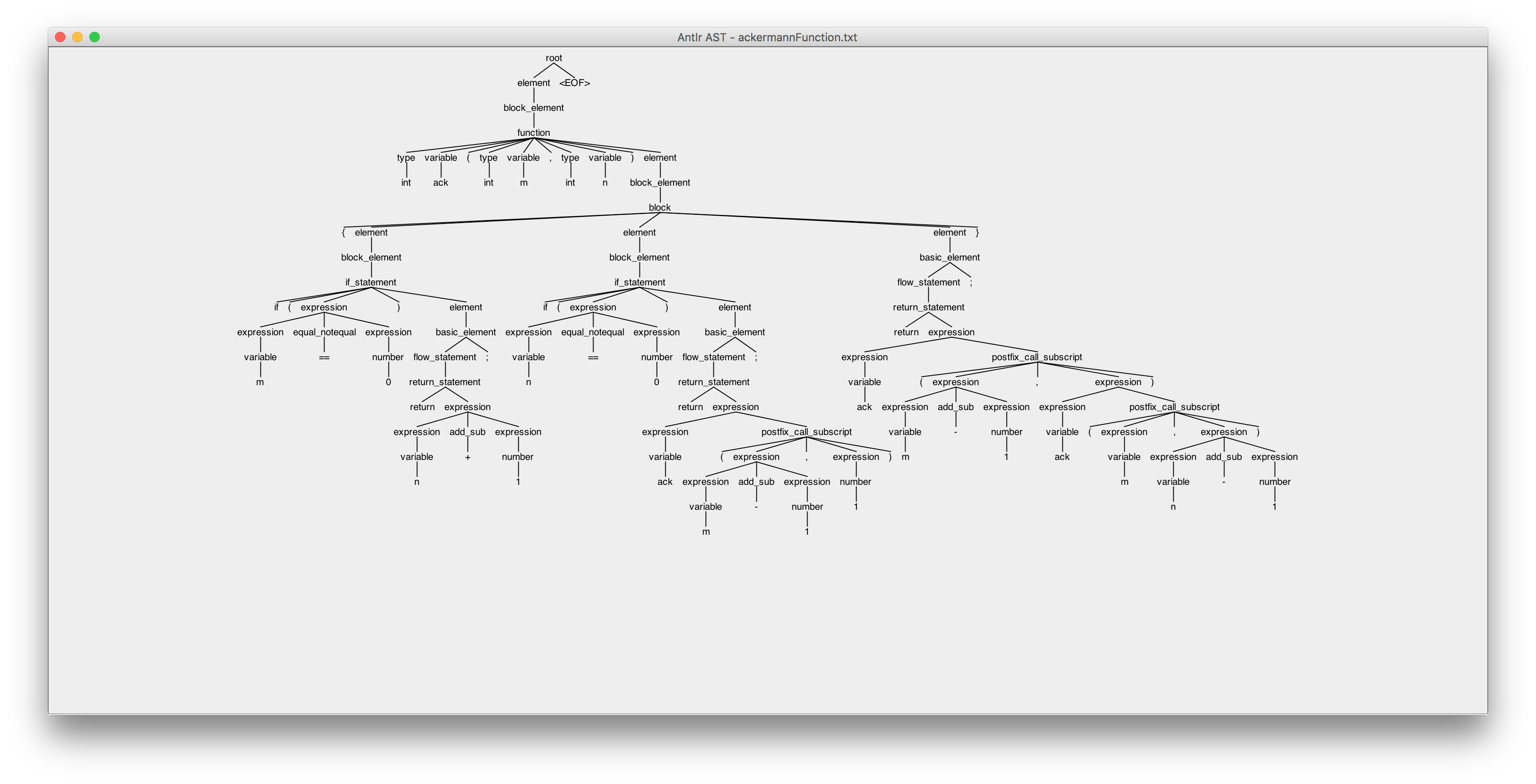 Parser and compiler for CBScript