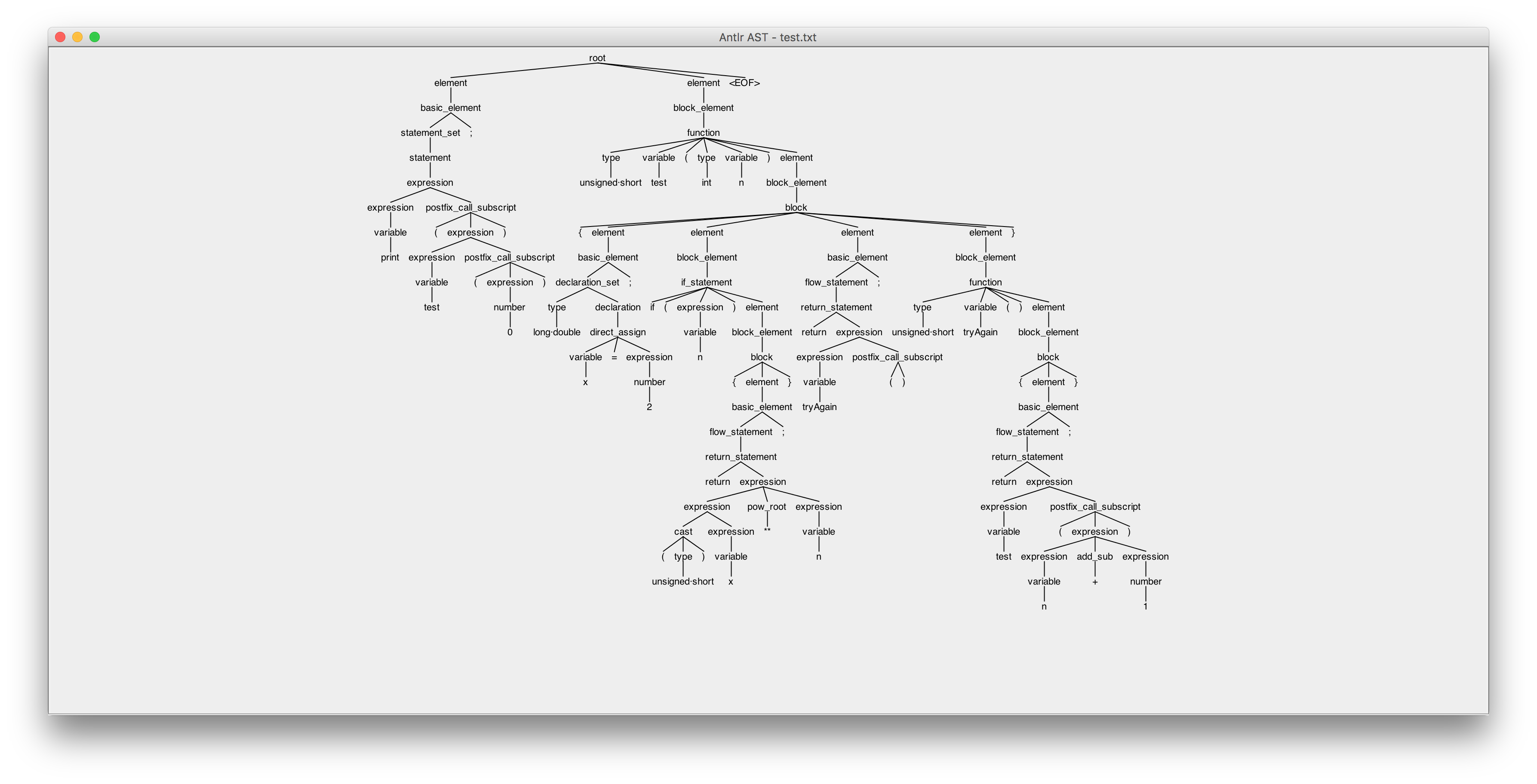 Parser and compiler for CBScript